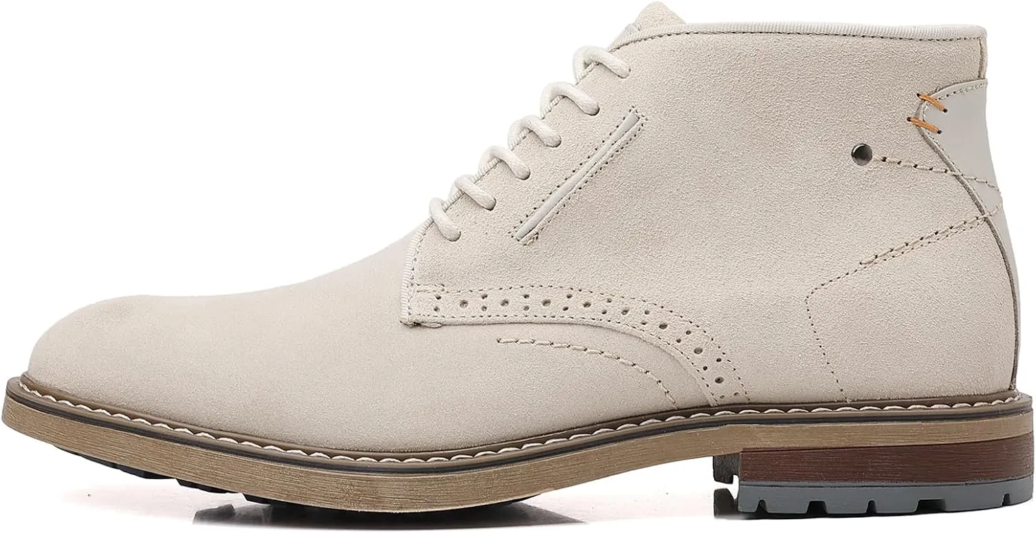 Arkbird Mens Chukka Boots Suede Leather Classic Fashion Casual Ankle Lace-up Dress Boots for Men