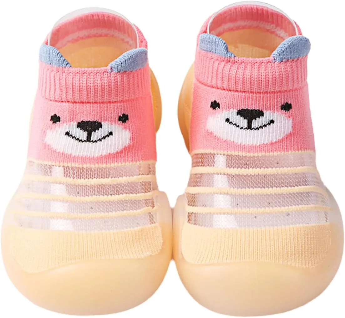 Baby Sock Shoes Boys Girls First Walking Shoes Non Slip Lightweight Toddler Infant Indoor Outdoor