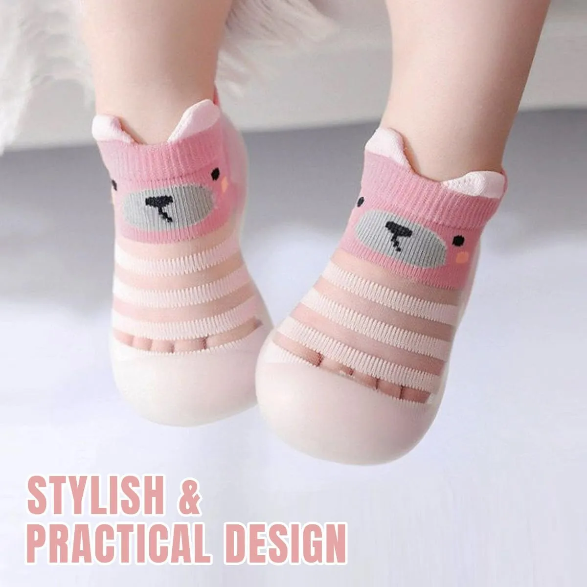 Baby Sock Shoes Boys Girls First Walking Shoes Non Slip Lightweight Toddler Infant Indoor Outdoor