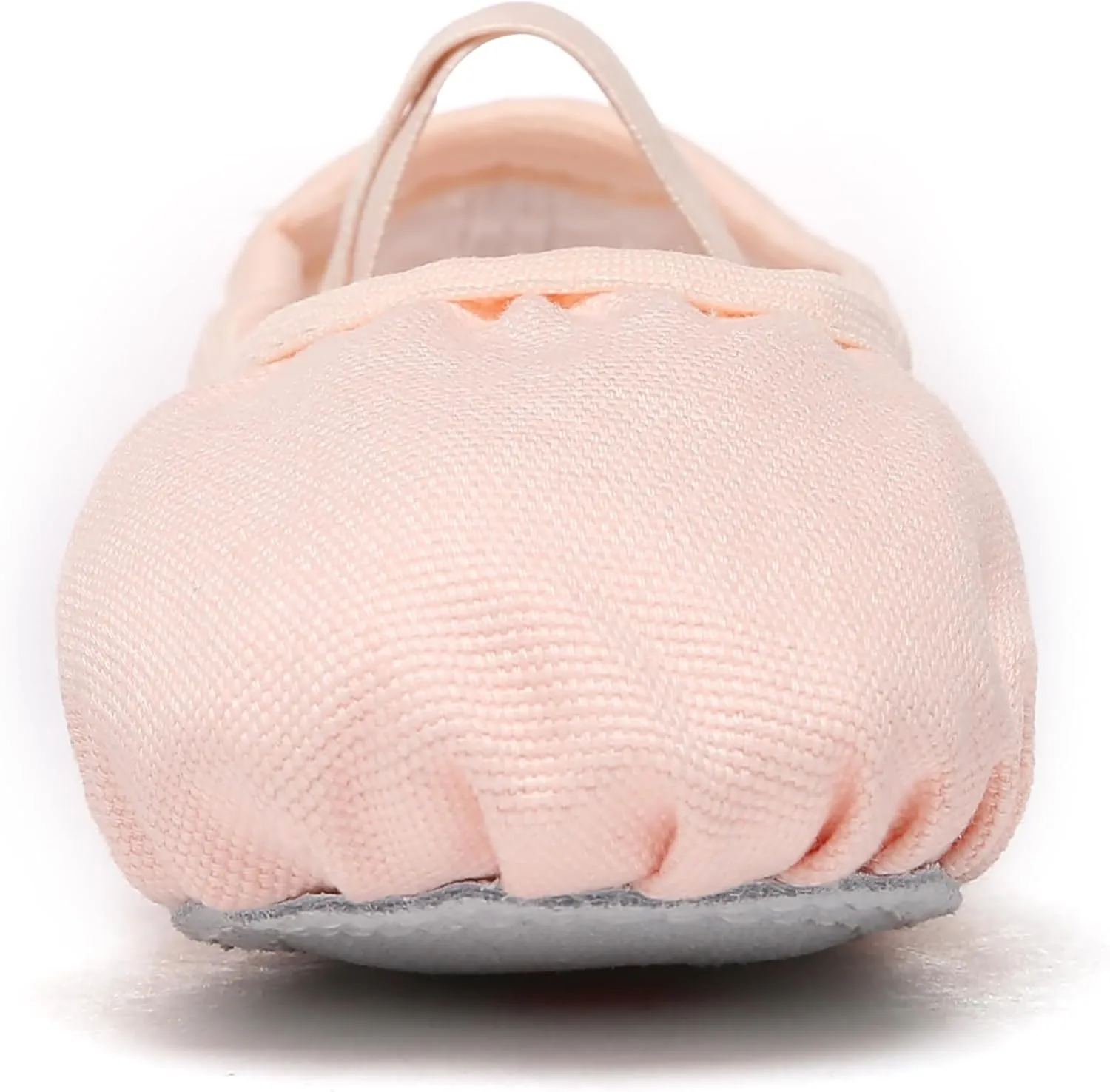 Danzcue Ballet Shoes for Girls-Soft Canvas/PU Leather Dance Slippers with Non-Slip Soles, Ideal Ballet Flats for Toddlers and Kids