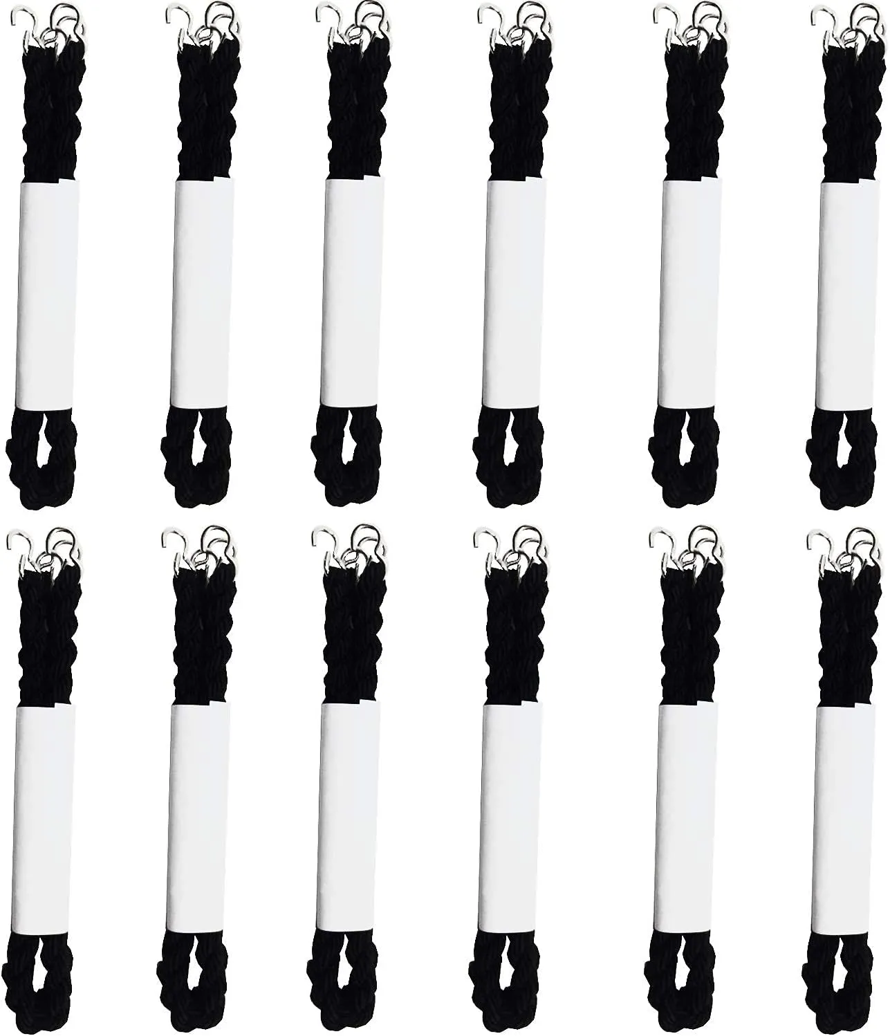 JAMEGIO Janegio 24 Pieces Elastic Boot Bands Military Boot Straps Blousing with Metal Hooks