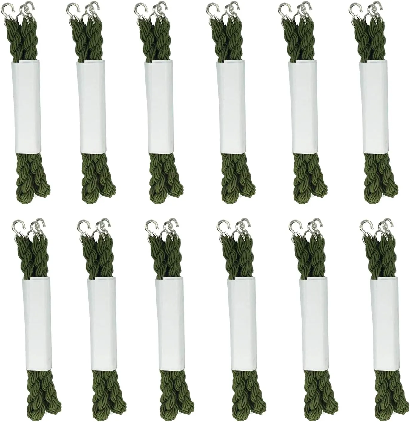 JAMEGIO Janegio 24 Pieces Elastic Boot Bands Military Boot Straps Blousing with Metal Hooks