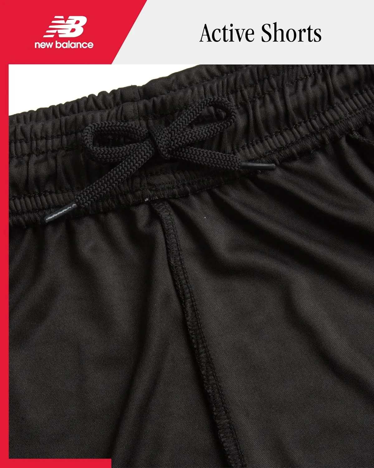New Balance Boys' Active Shorts - Performance Gym Shorts with Pockets - Kids' Mesh Athletic Shorts for Boys' (Size: 4-20)