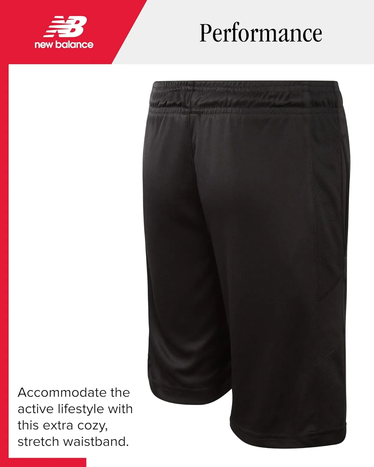 New Balance Boys' Active Shorts - Performance Gym Shorts with Pockets - Kids' Mesh Athletic Shorts for Boys' (Size: 4-20)