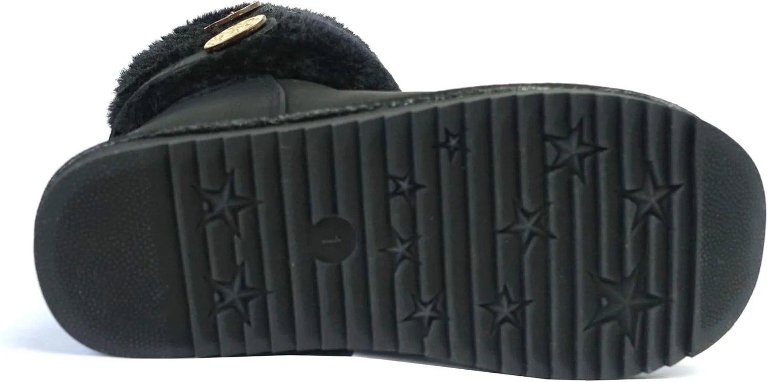 REDVOLUTION New Kids Classic Snow Boots Faux Fur Midcalf Outdoor Boots (Big Kid)