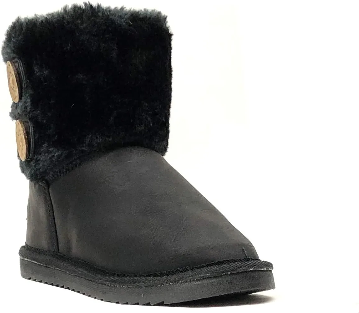 REDVOLUTION New Kids Classic Snow Boots Faux Fur Midcalf Outdoor Boots (Big Kid)