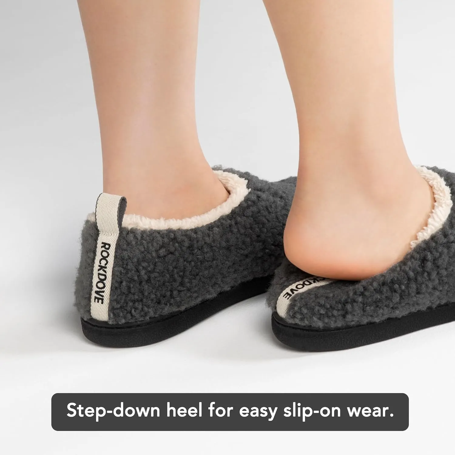 RockDove Women's Nomad Faux Shearling Lined Closed Back Slipper