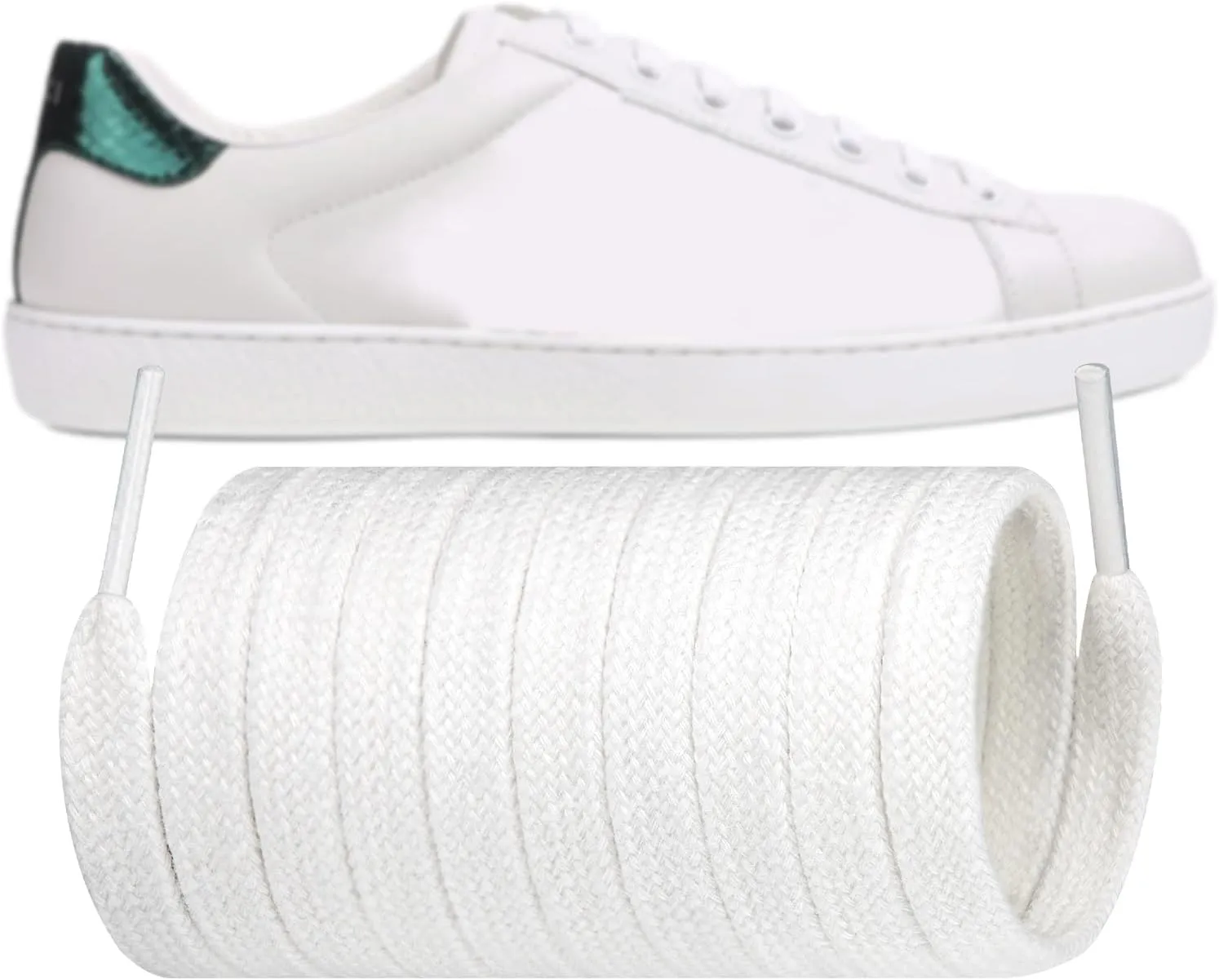 Shoelaces for Gucci Ace Flat Shoe Laces Replacement Sneakers Shoes Strings