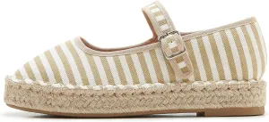 Women's Mary Jane Espadrilles Woven Espadrille Outsole Canvas Summer Flats